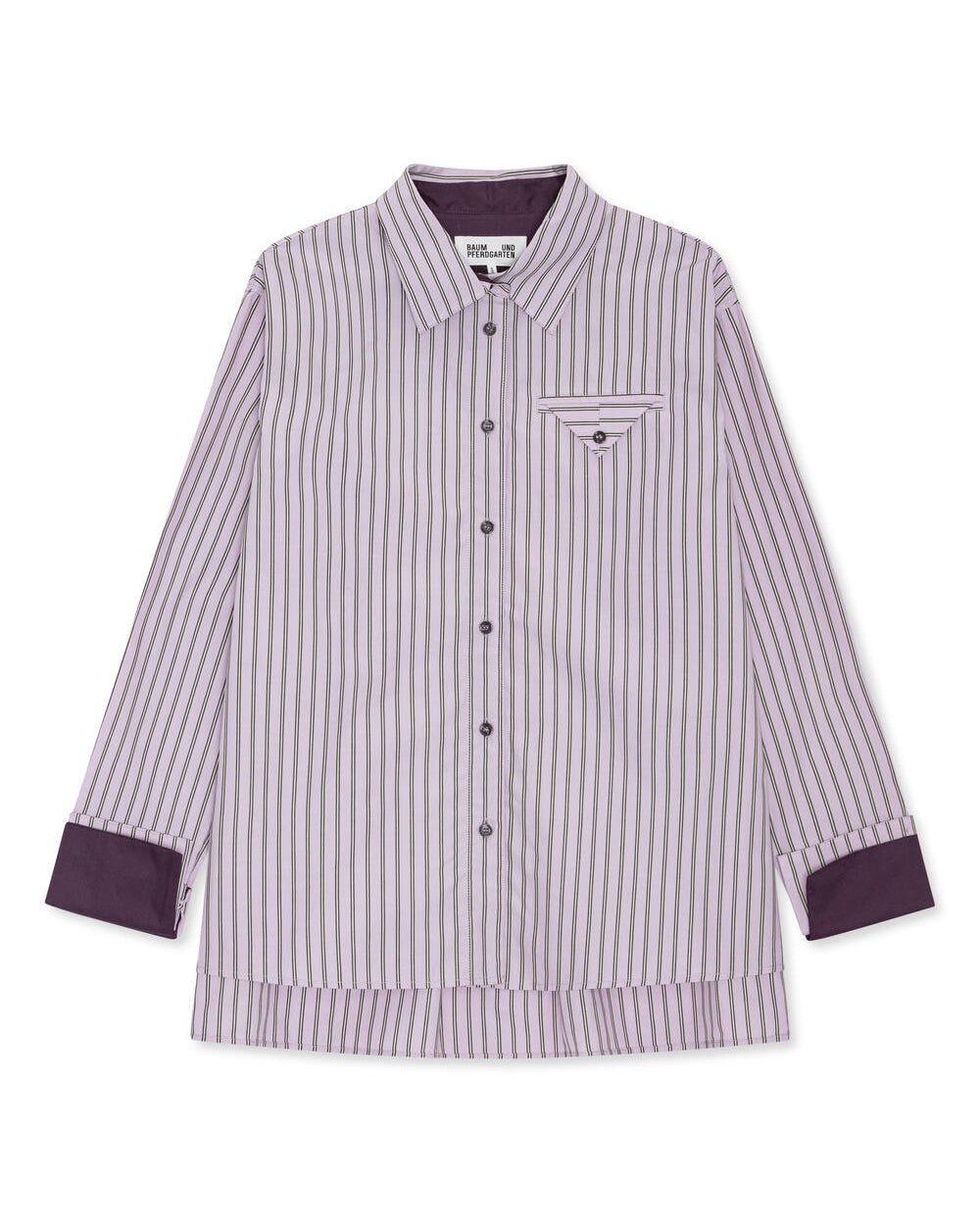 Melinda skjorte - Thistle Grey Stripe